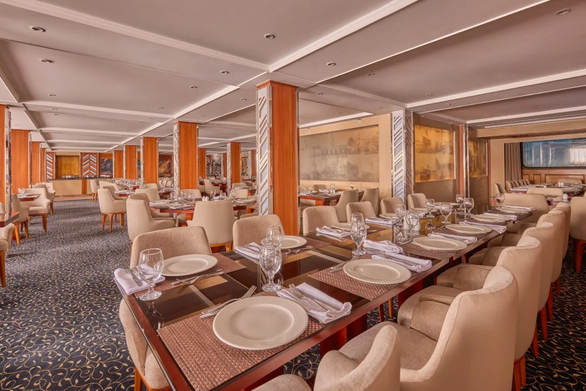 Restaurant aboard the Blue Shadow III Nile Cruise Nile cruise
